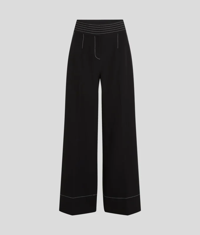 PANTALONI CON CUCITURE A CONTRASTO