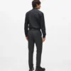 Pantaloni con dettagli in raso