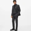 Pantaloni con dettagli in raso