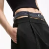 Pantaloni con doppia cintura Pantaloni con doppia cintura