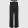 Pantaloni con doppia cintura Pantaloni con doppia cintura