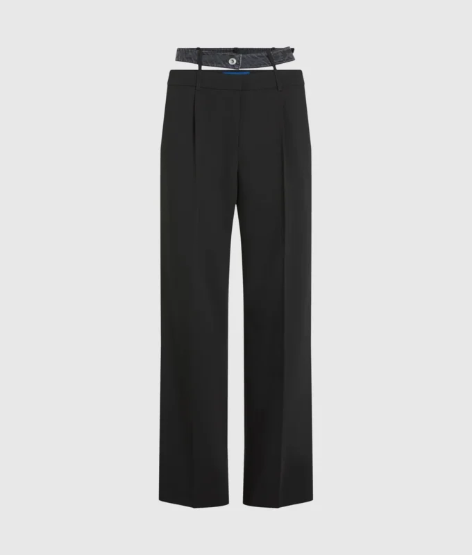 Pantaloni con doppia cintura Pantaloni con doppia cintura