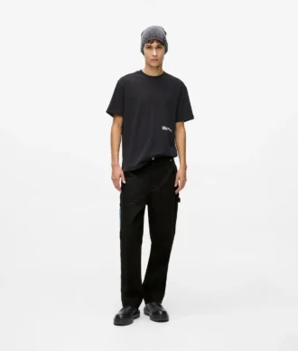 Pantaloni da carpentiere con tasche in denim