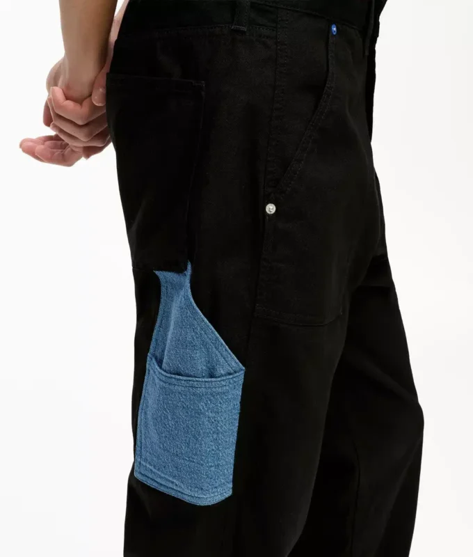Pantaloni da carpentiere con tasche in denim Pantaloni da carpentiere con tasche in denim