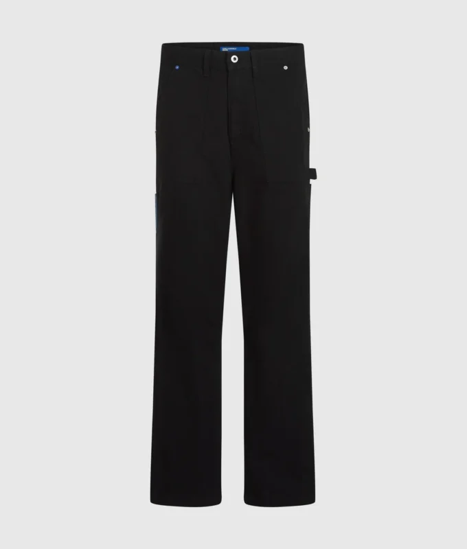 Pantaloni da carpentiere con tasche in denim Pantaloni da carpentiere con tasche in denim