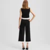 PANTALONI IN MAGLIA CON BORDATURA A CONTRASTO