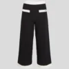 PANTALONI IN MAGLIA CON BORDATURA A CONTRASTO