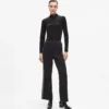 Pantaloni in maglia con dettagli bouclé Pantaloni in maglia con dettagli bouclé
