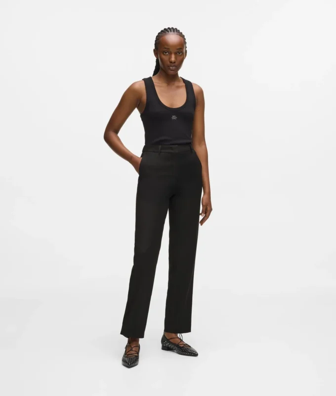 Pantaloni sartoriali in misto lana