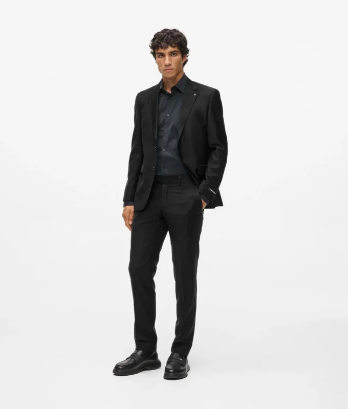 Pantaloni sartoriali in misto lana