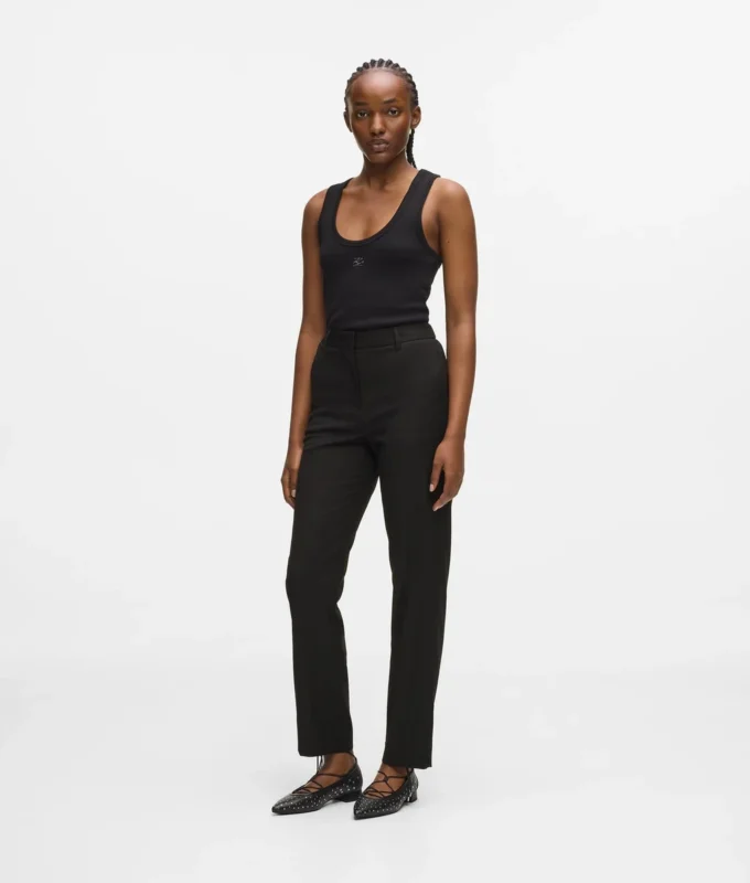 Pantaloni sartoriali in misto lana