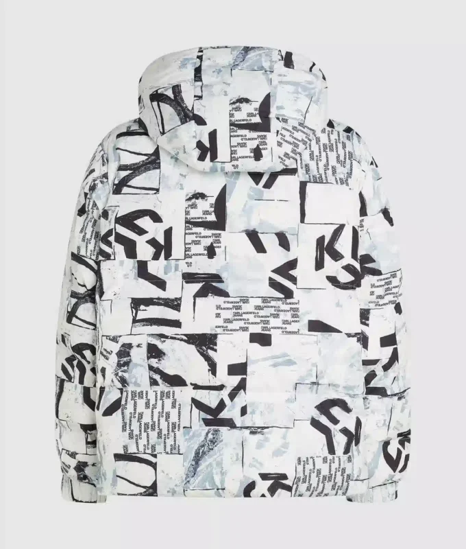 Piumino con monogramma su tutta la superficie Piumino con monogramma su tutta la superficie