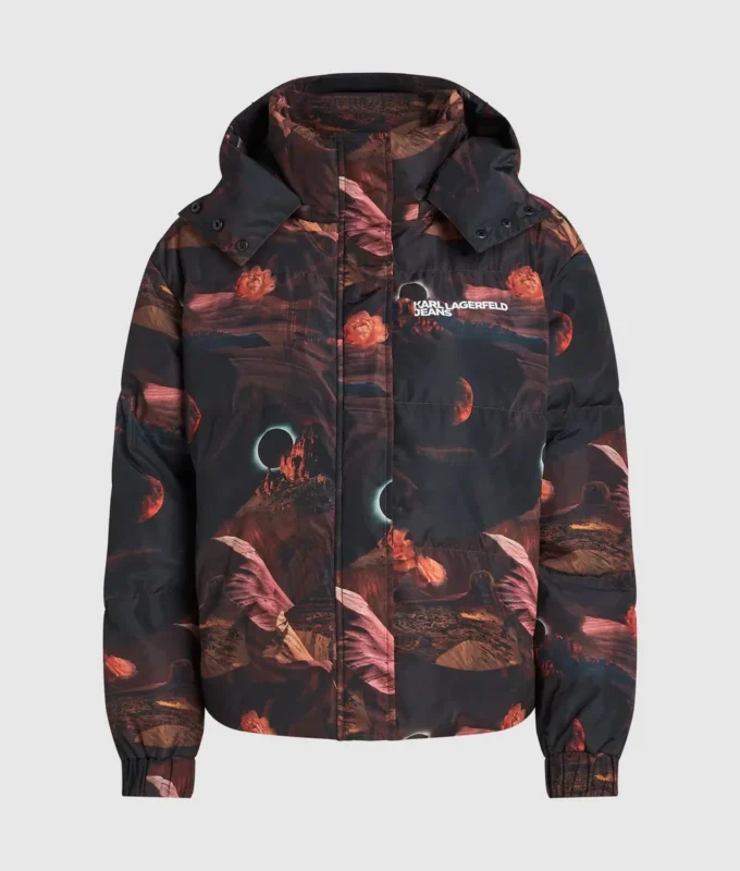 Piumino con stampa all-over Piumino con stampa all-over