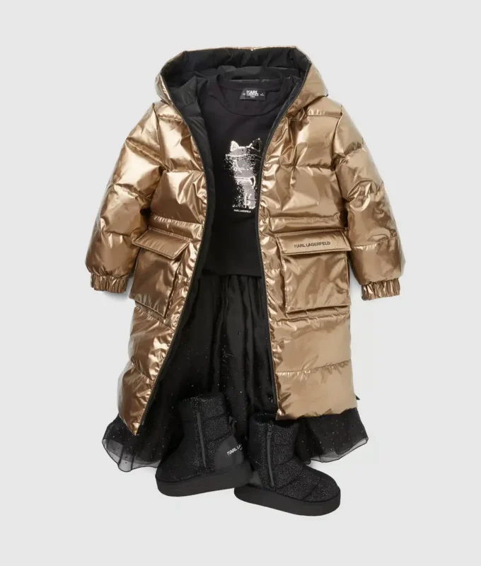 Piumino reversibile da bambina