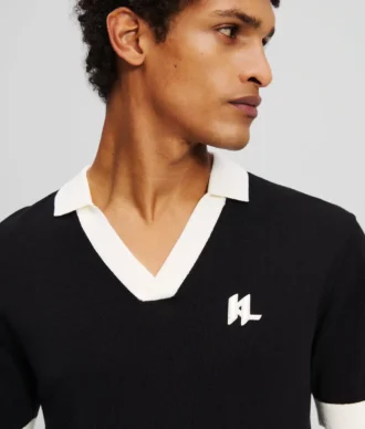 POLO IN MAGLIA CON MONOGRAMMA