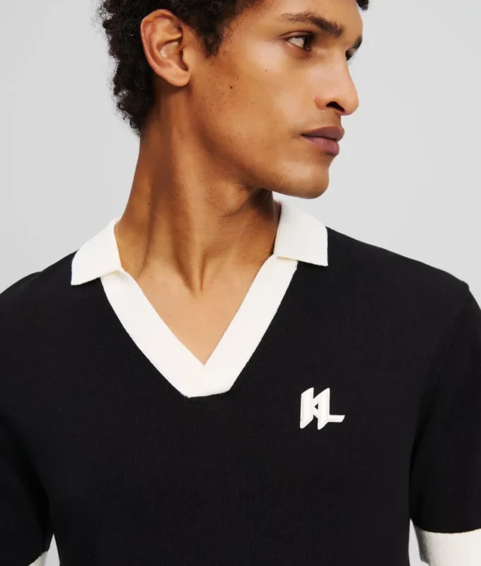 POLO IN MAGLIA CON MONOGRAMMA