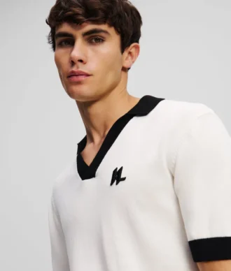 POLO IN MAGLIA CON MONOGRAMMA