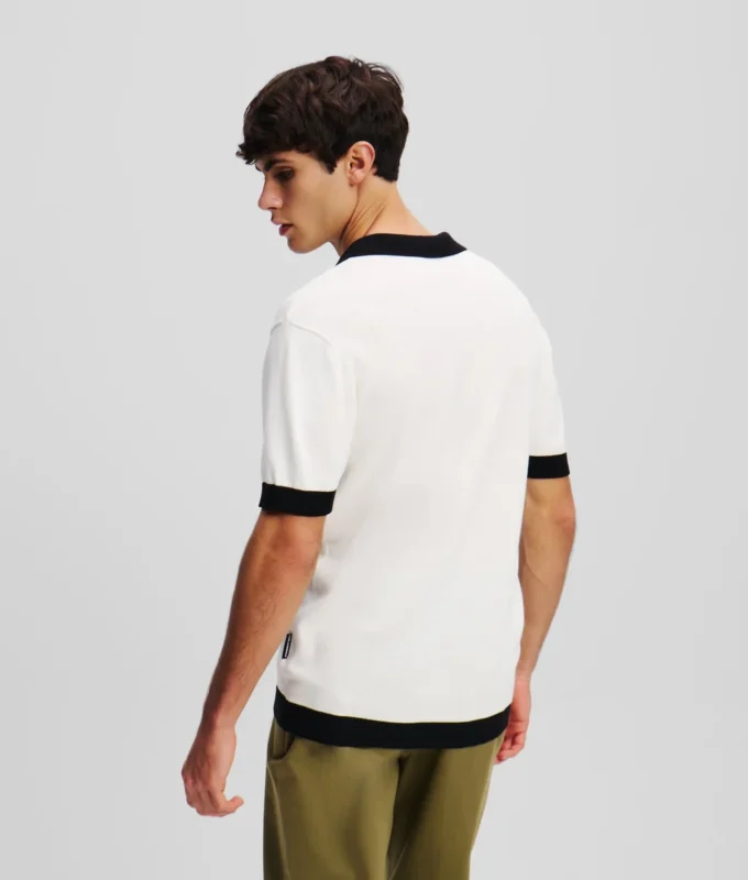 POLO IN MAGLIA CON MONOGRAMMA