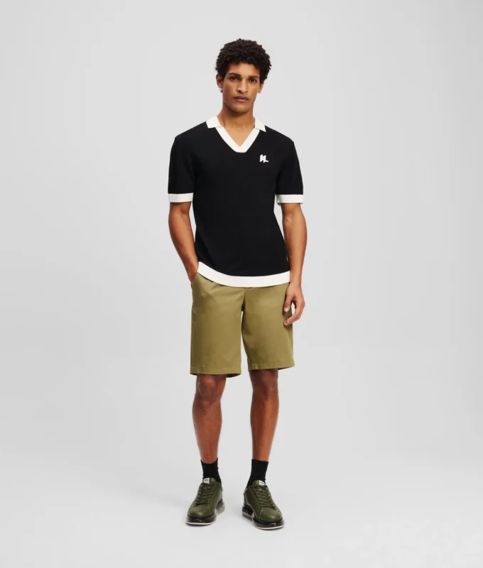 POLO IN MAGLIA CON MONOGRAMMA