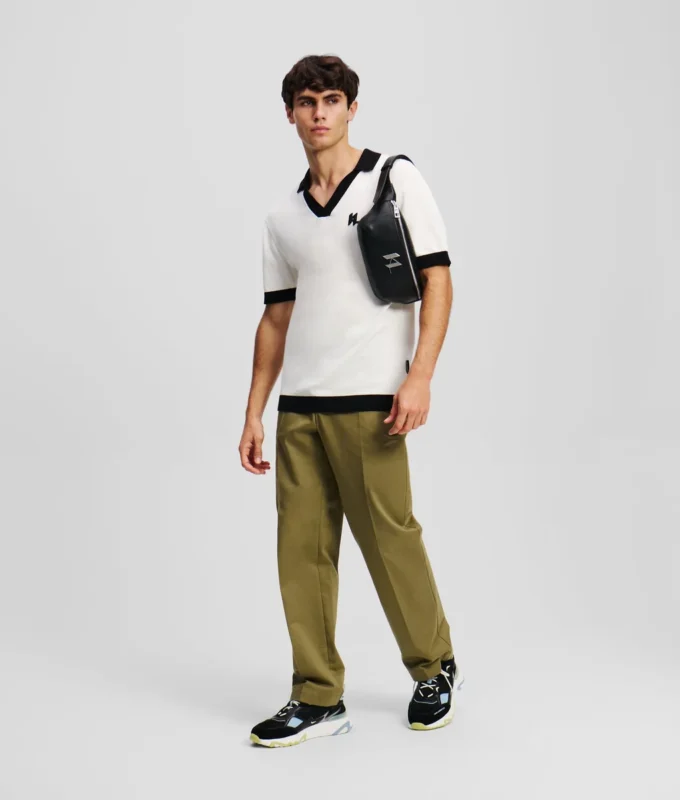 POLO IN MAGLIA CON MONOGRAMMA