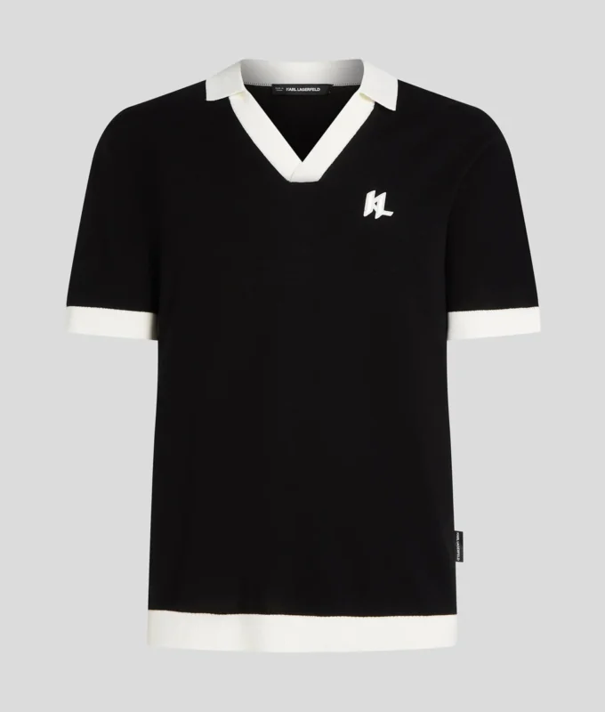 POLO IN MAGLIA CON MONOGRAMMA