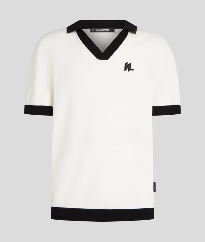 POLO IN MAGLIA CON MONOGRAMMA