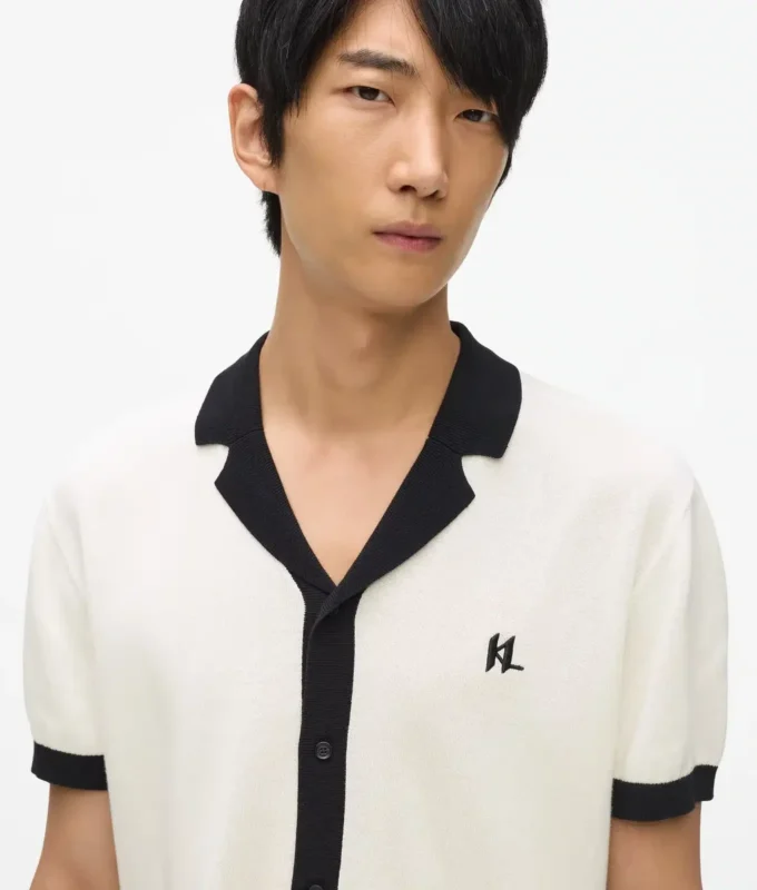 Polo in maglia Monogram