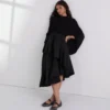 PONCHO IN MAGLIA A COSTINE PONCHO IN MAGLIA A COSTINE