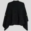 PONCHO IN MAGLIA A COSTINE PONCHO IN MAGLIA A COSTINE