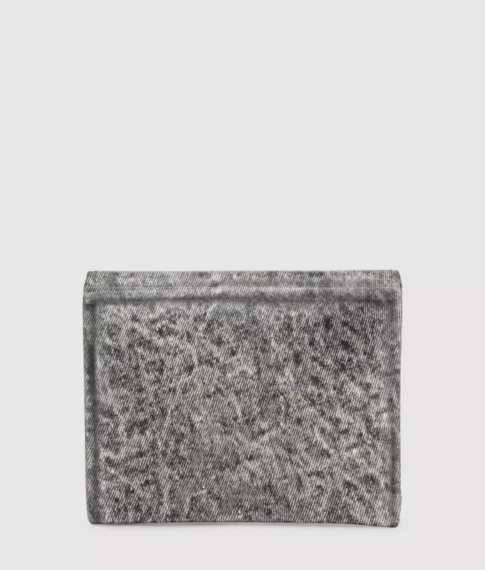Portafoglio in denim Geo