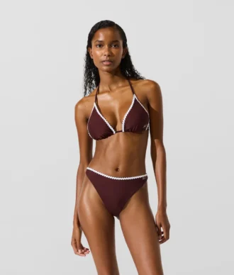 Reggiseno a triangolo smerlato