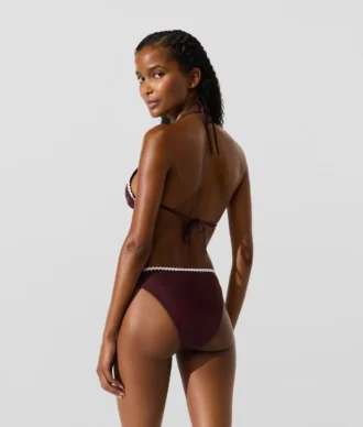 Reggiseno a triangolo smerlato