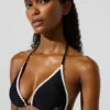 Reggiseno a triangolo smerlato