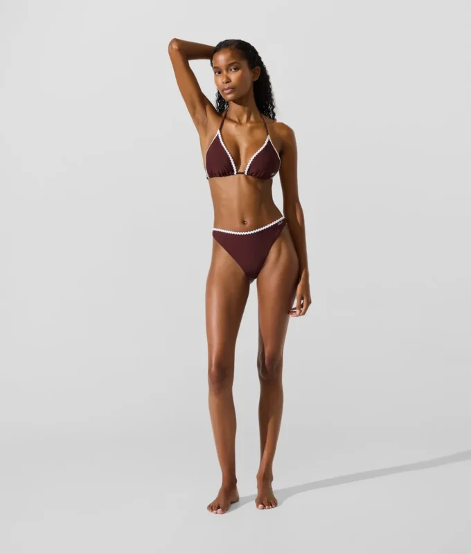 Reggiseno a triangolo smerlato