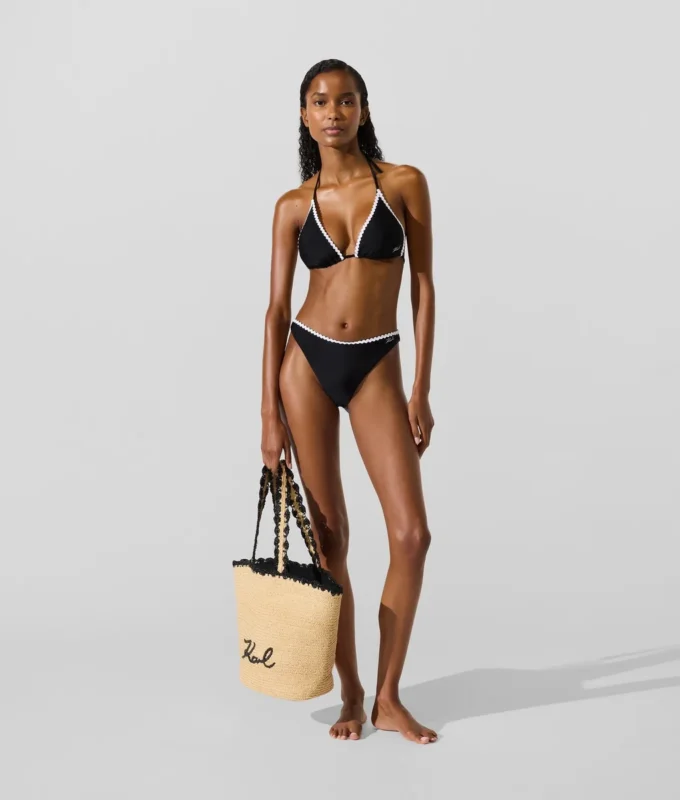 Reggiseno a triangolo smerlato