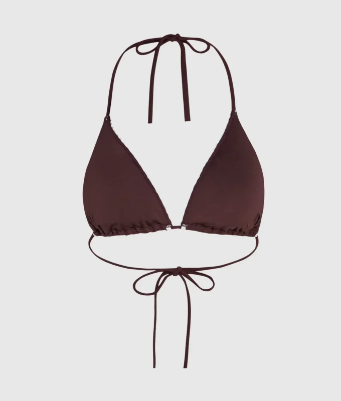 Reggiseno a triangolo smerlato