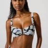 Reggiseno con stampa a ventaglio