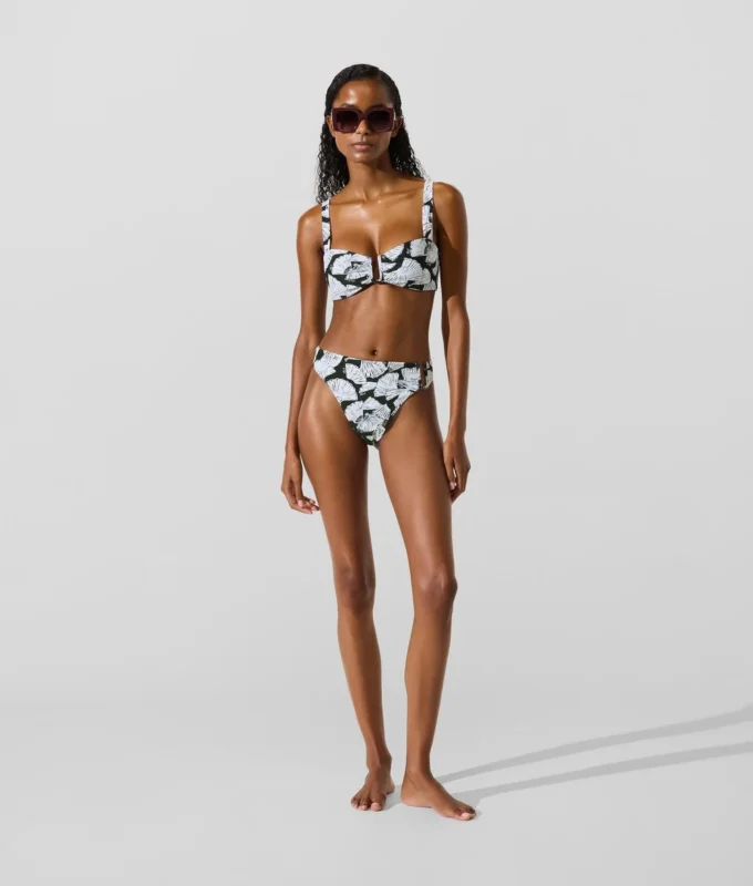 Reggiseno con stampa a ventaglio
