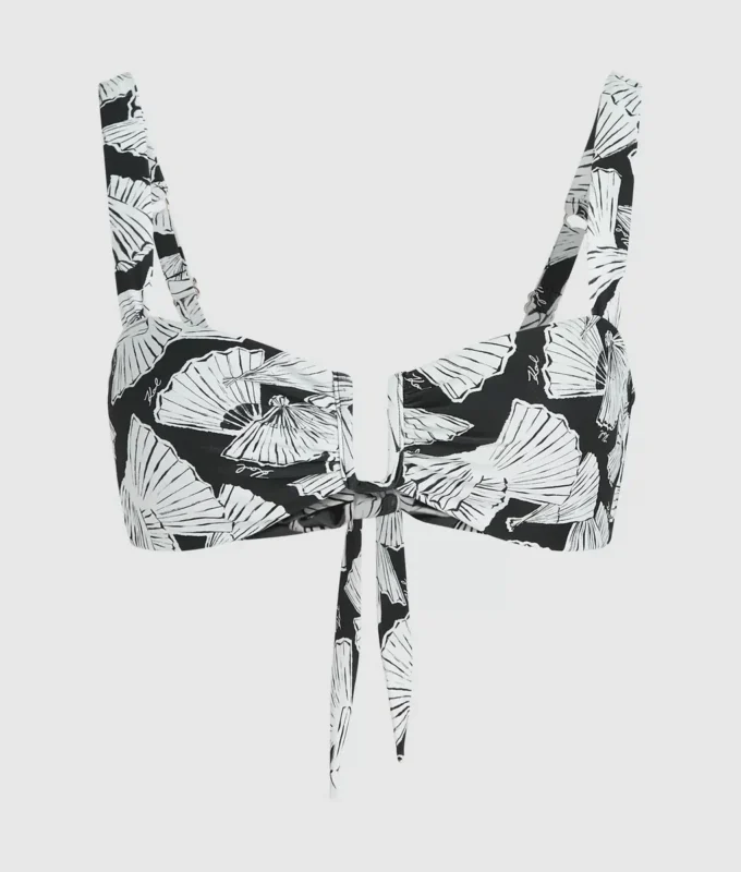 Reggiseno con stampa a ventaglio