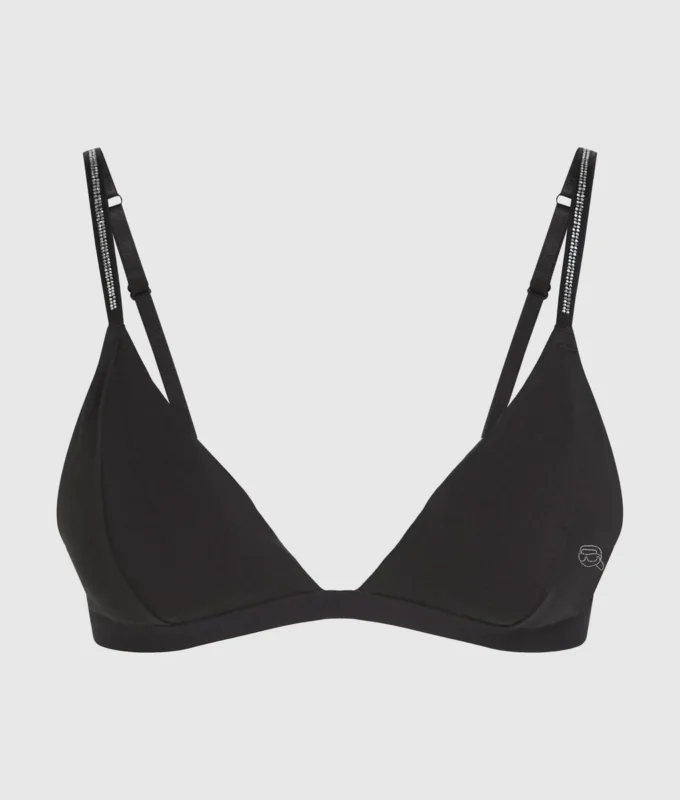 Reggiseno triangolare con strass Ikon