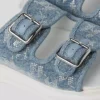 SANDALI KAPRI DENIM CON STRASS SANDALI KAPRI DENIM CON STRASS