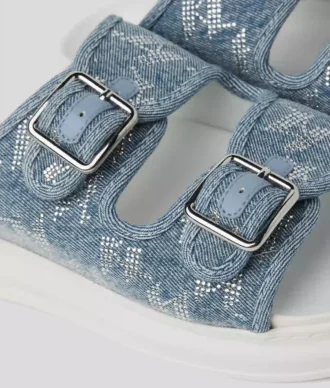 SANDALI KAPRI DENIM CON STRASS
