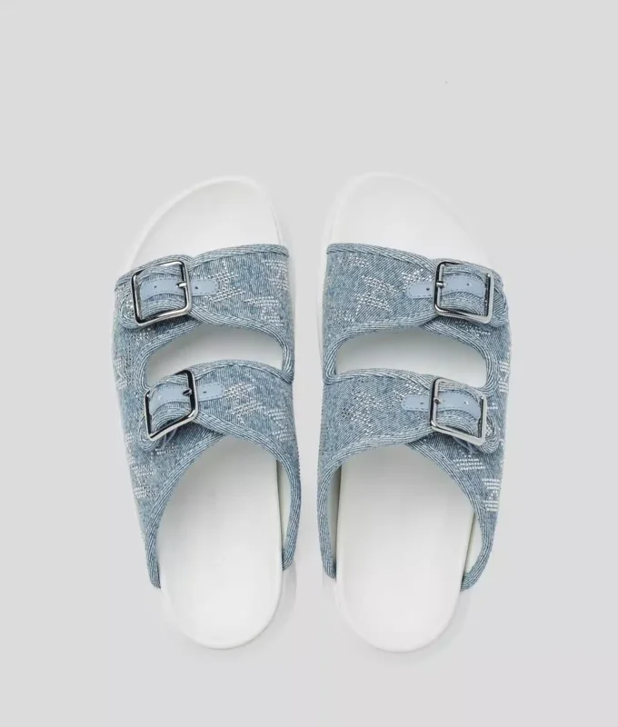 SANDALI KAPRI DENIM CON STRASS SANDALI KAPRI DENIM CON STRASS
