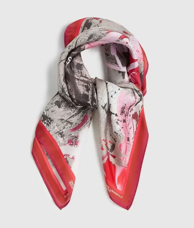 Sciarpa bandana con stampa graffiti