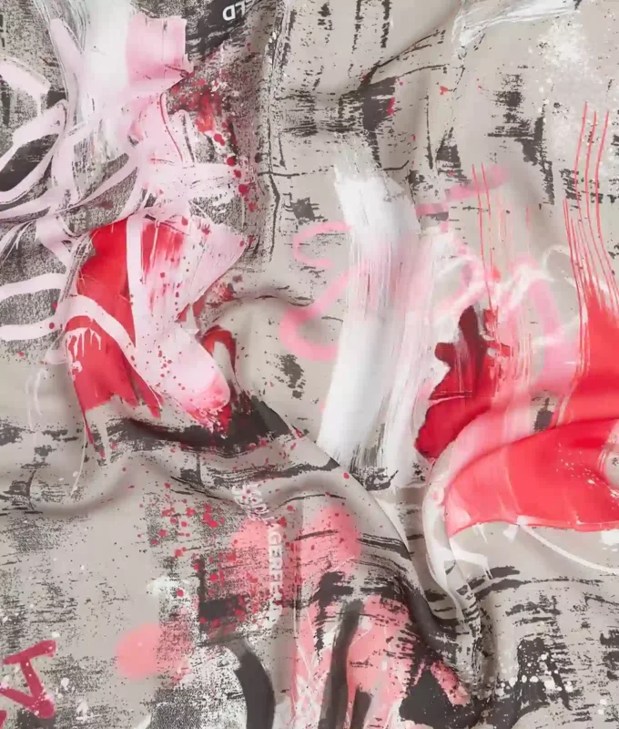 Sciarpa bandana con stampa graffiti