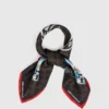 Sciarpa Ikon Monogram con timbri da viaggio Sciarpa Ikon Monogram con timbri da viaggio