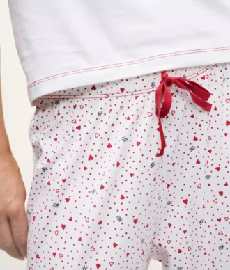 Set pigiama con stampa a cuori