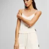 SET PIGIAMA CORTO CON LOGO A RIGHE