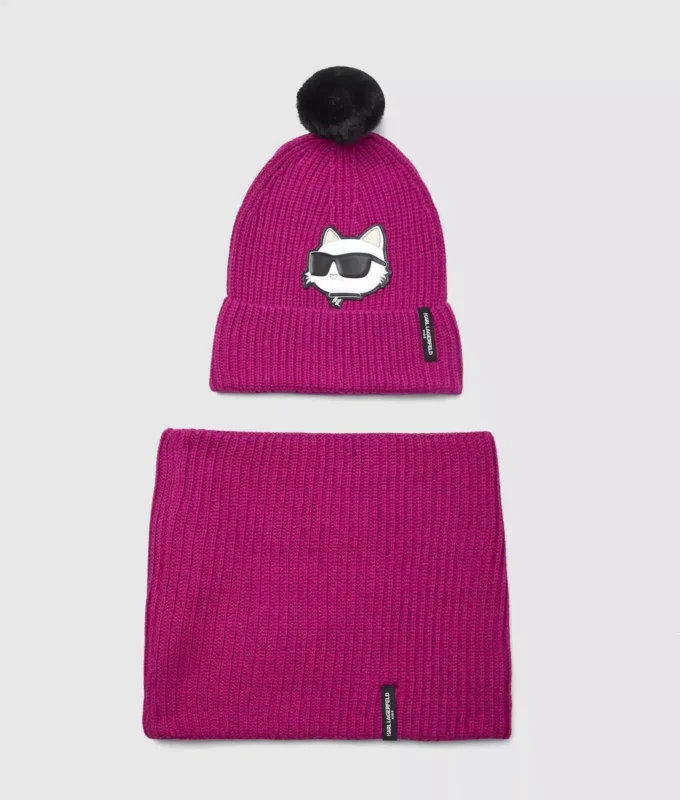 Set regalo berretto e snood da bambina Set regalo berretto e snood da bambina