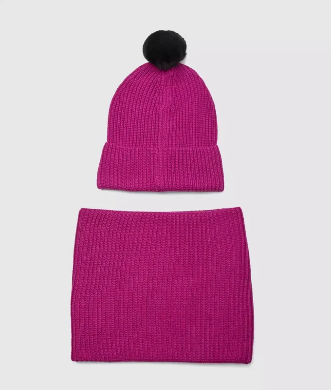 Set regalo berretto e snood da bambina Set regalo berretto e snood da bambina